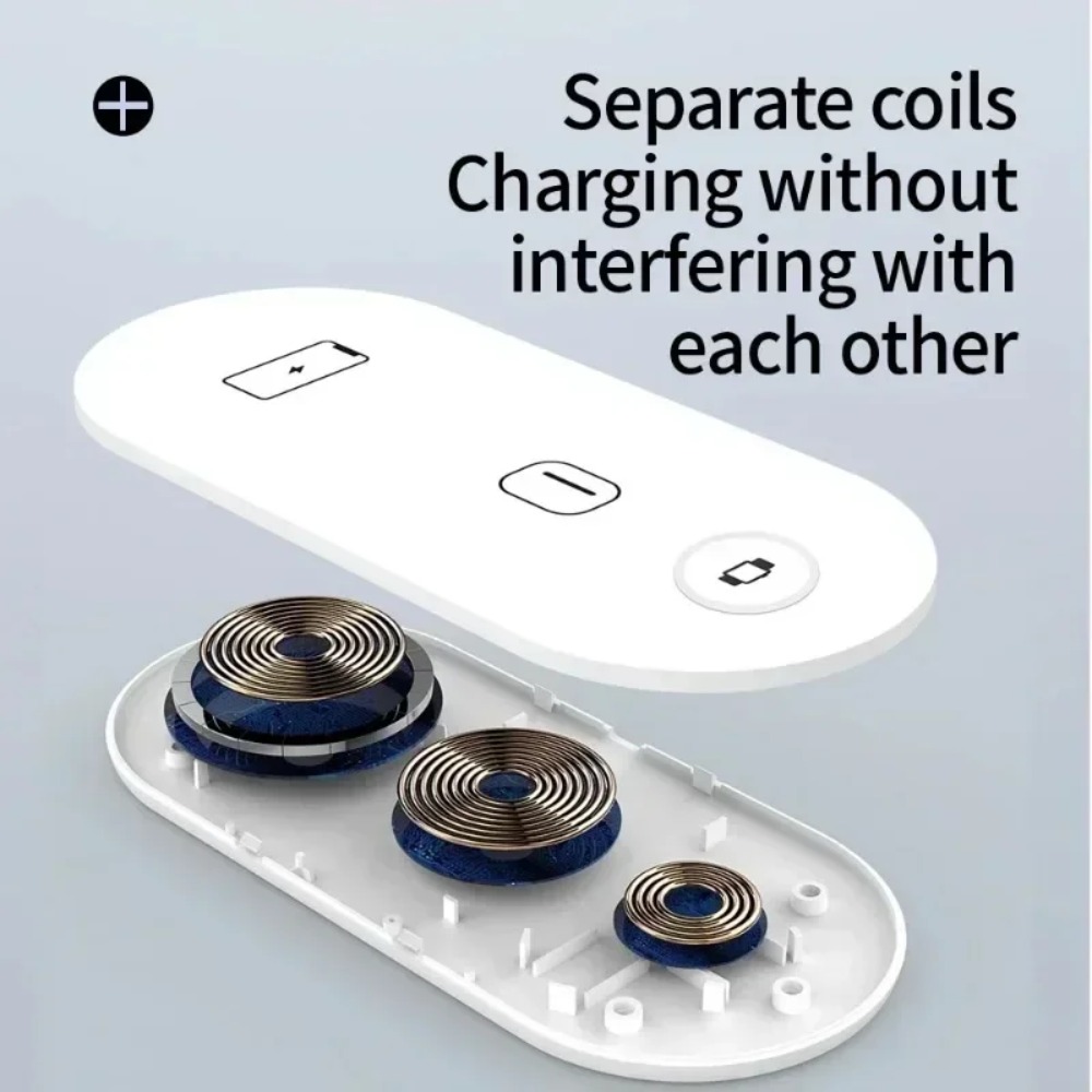 Wireless Charger 3 In 1 - Station de charge sans fil 3-en-1,