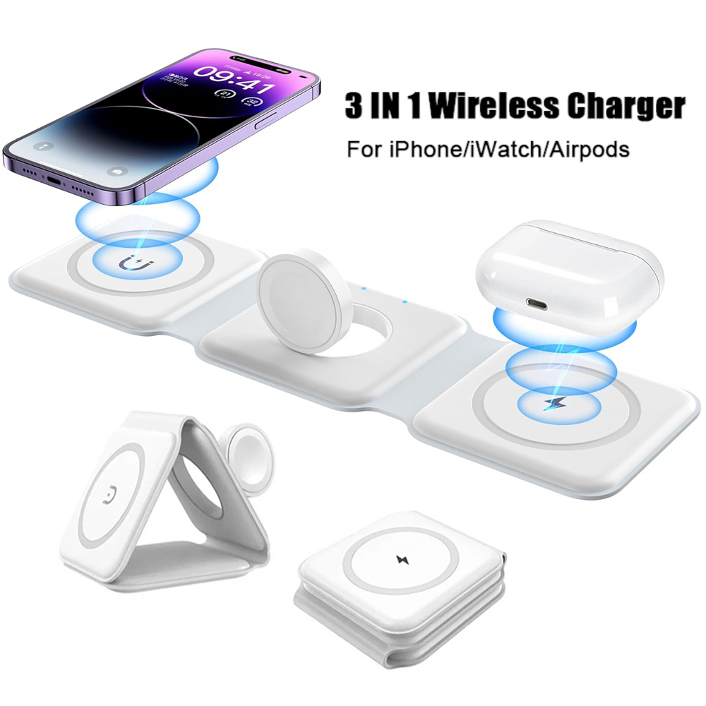 Wireless Charger 3 In 1 - Station de charge sans fil 3