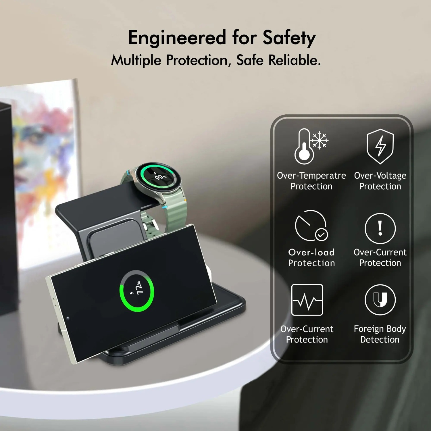 Station de chargeur sans fil 3 - Wireless Charger 3 In 1 avis et prix