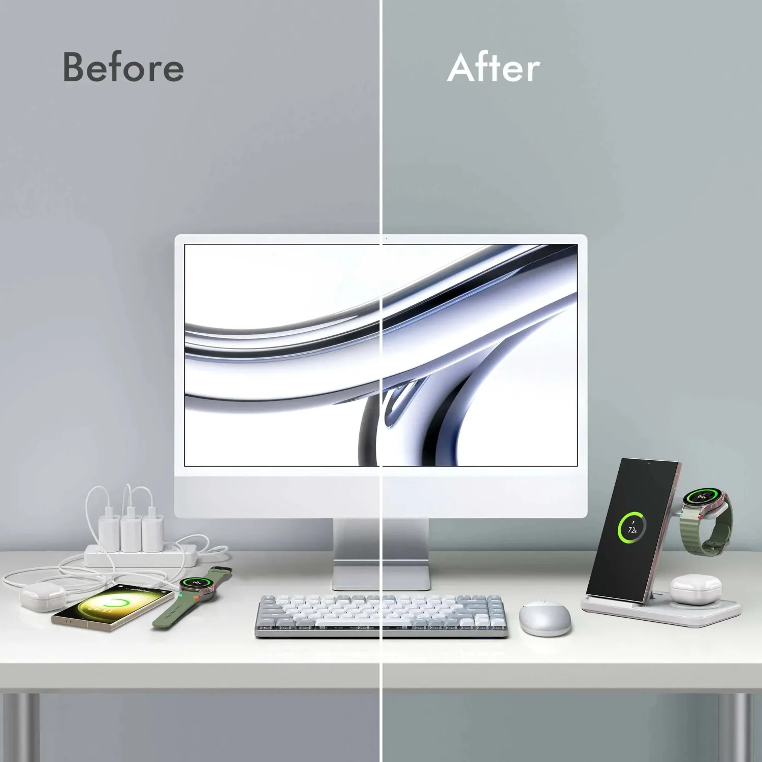 Station de chargeur sans fil 3 - Wireless Charger 3 In 1 avis et prix