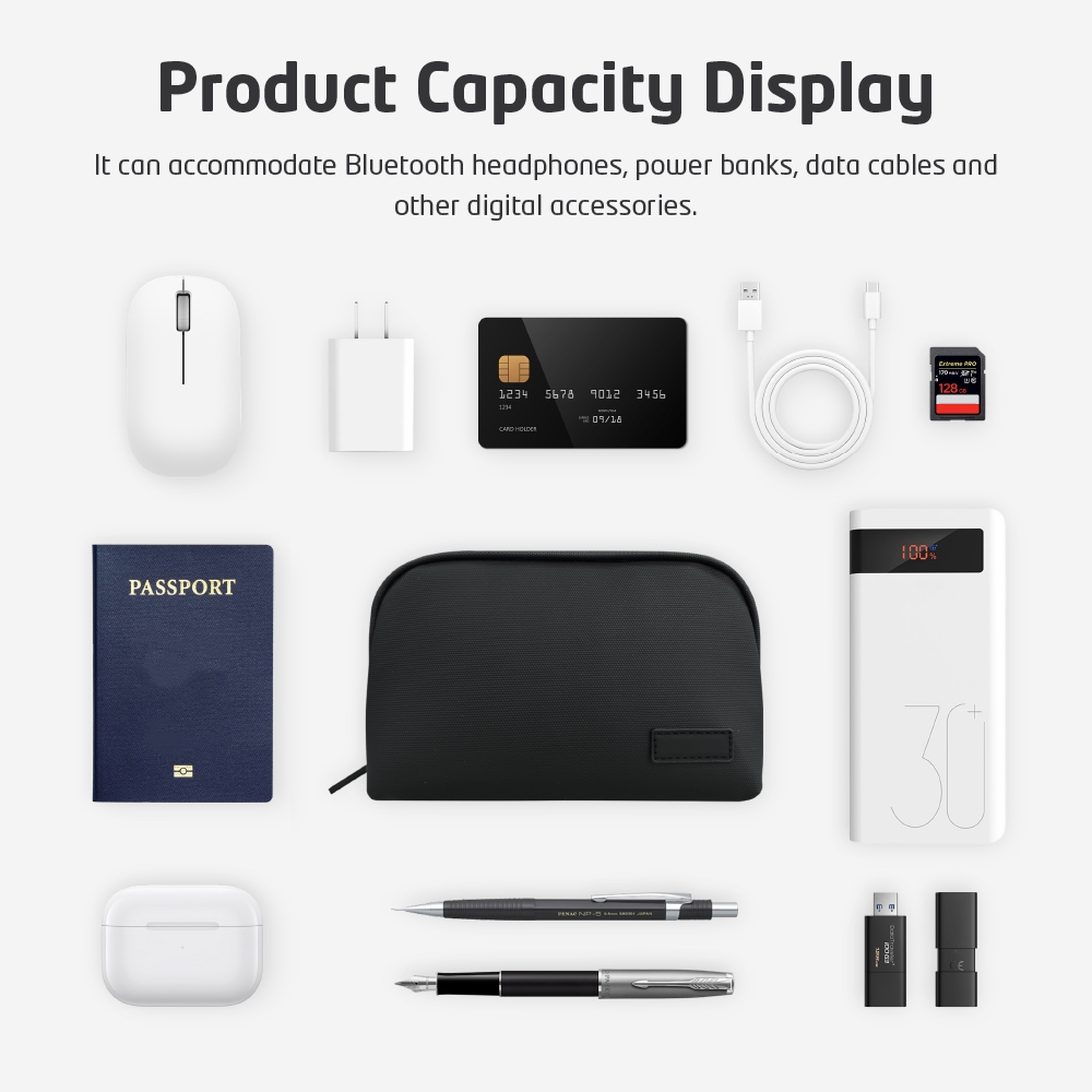 Pochette technique légère rési - Tech Accessories Storage avis et prix