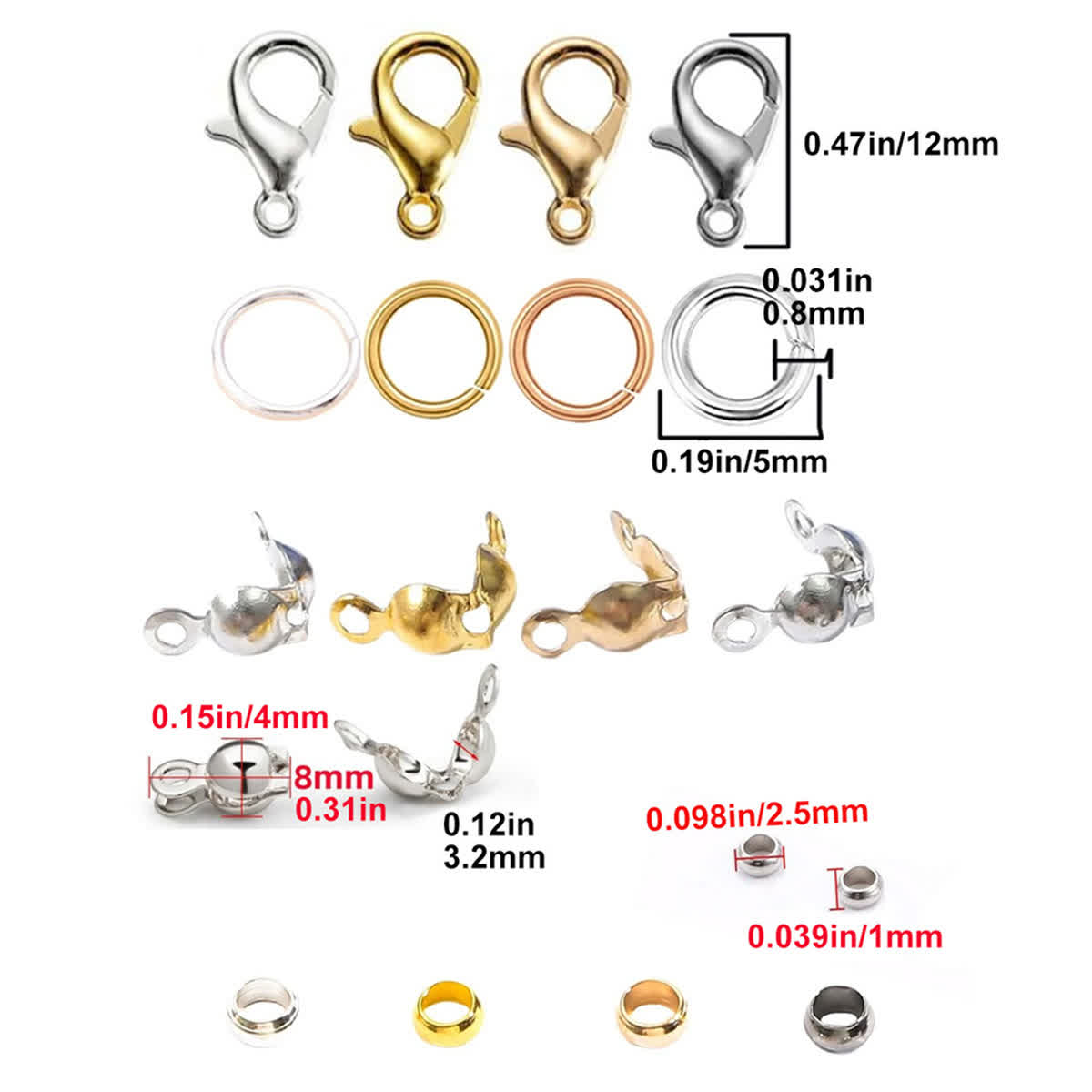 Ensemble de 4 perles en alliag - Unique Tech Accessories avis et prix