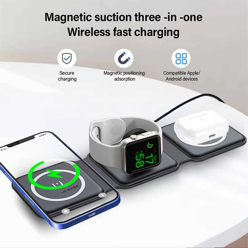 Station de charge magnétique p - Wireless Charger 3 In 1 avis et prix