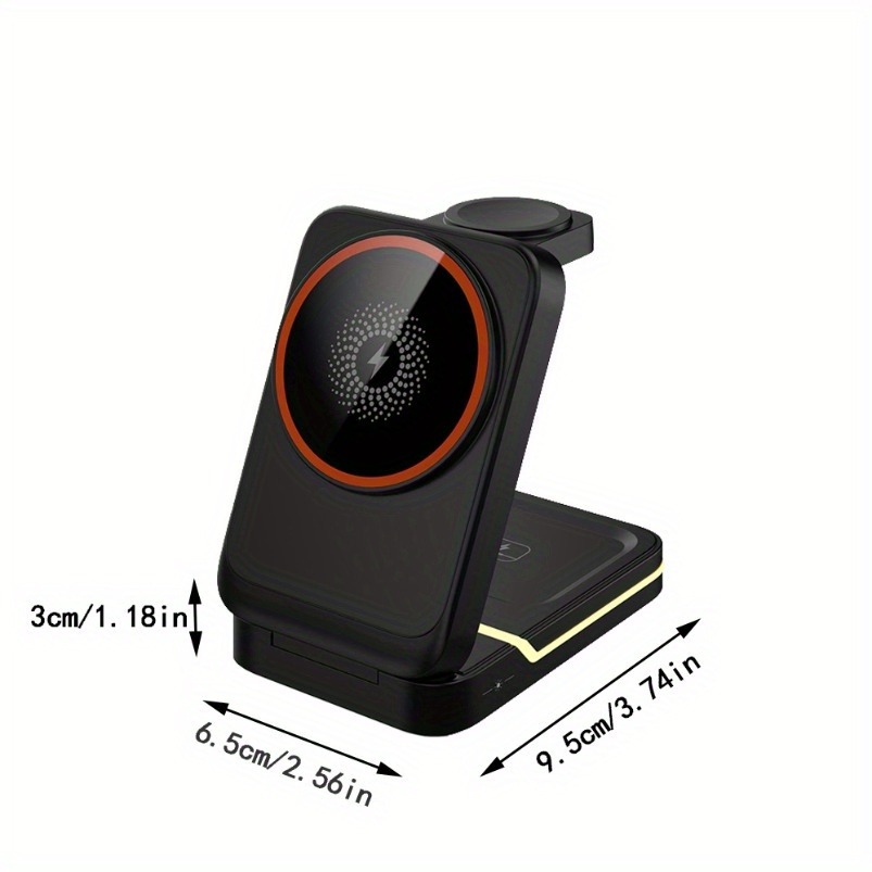 Chargeur sans fil rapide pliab - Wireless Charger 3 In 1 avis et prix