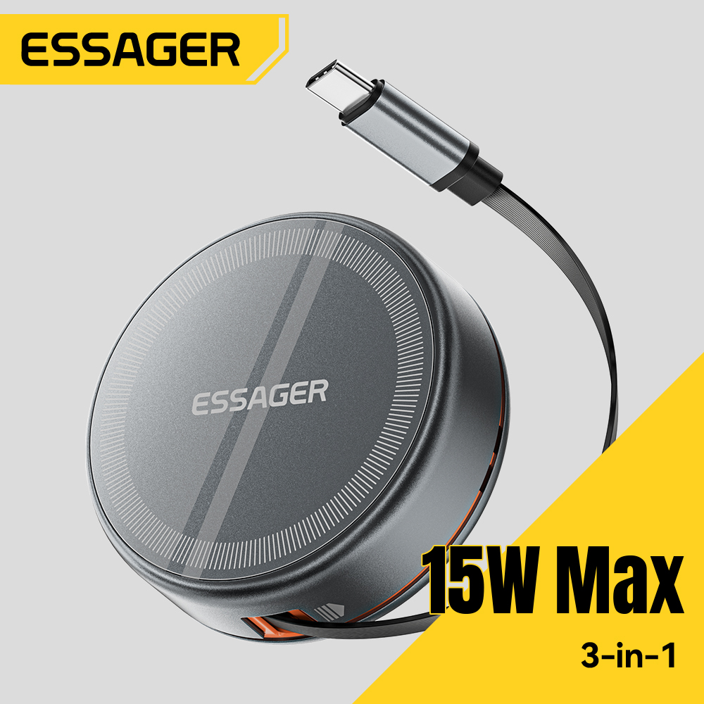 Essager 15W 3 en 1 chargeur sa - Wireless Charger 3 In 1 avis et prix
