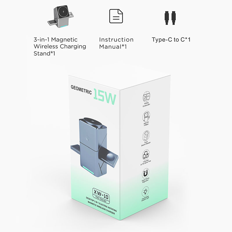 Chargeur sans fil magnétique r - Wireless Charger 3 In 1 avis et prix