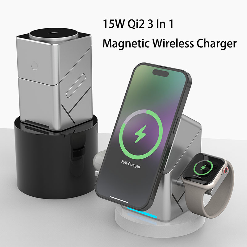 Chargeur sans fil magnétique r - Wireless Charger 3 In 1 avis et prix