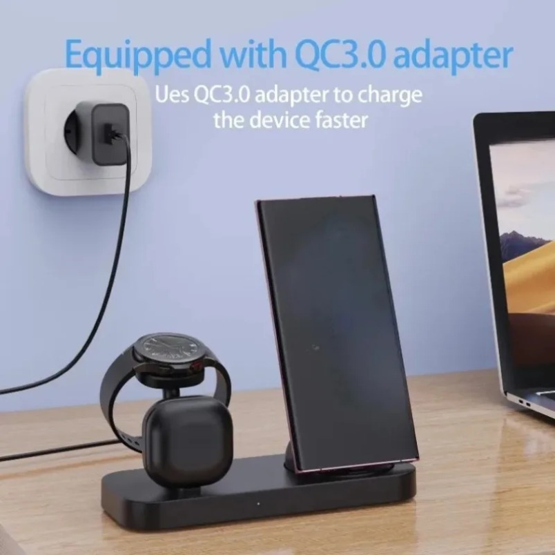 Chargeur sans fil 3 en 1, doub - Wireless Charger 3 In 1 avis et prix